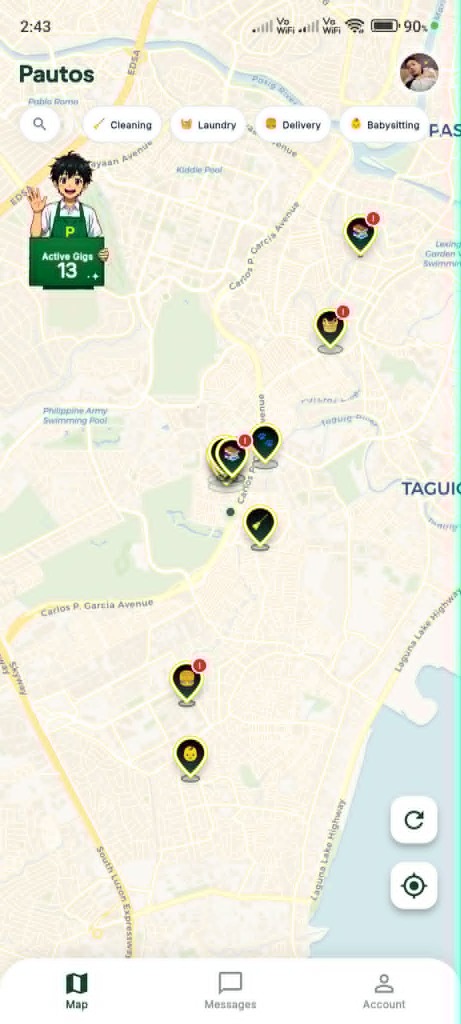 GigWire Live Student Map View